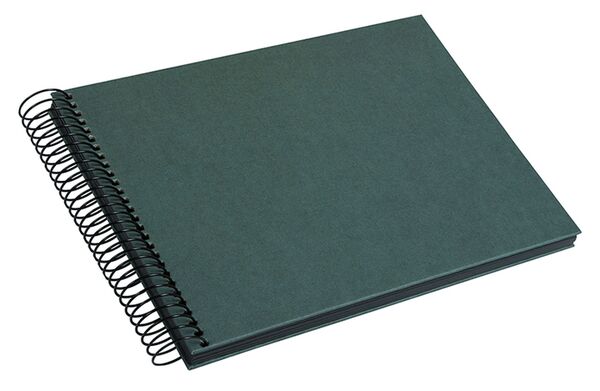 goldbuch Spiralalbum Hanf-Papeterie  24x17 cm Midnight Green