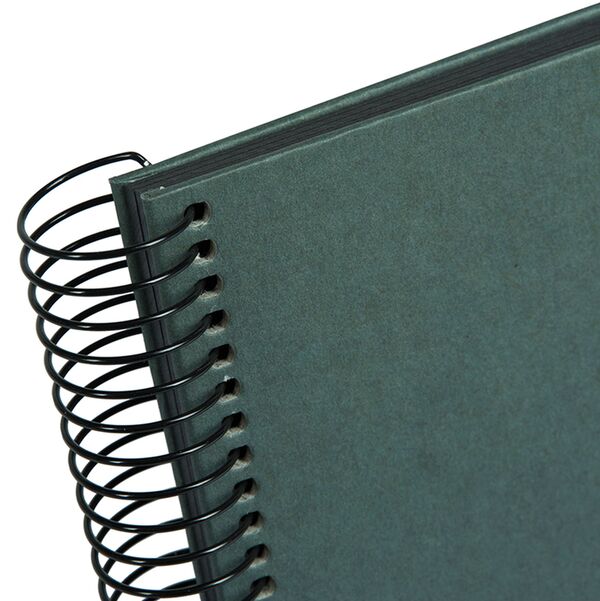 goldbuch Spiralalbum Hanf-Papeterie  24x17 cm Midnight Green
