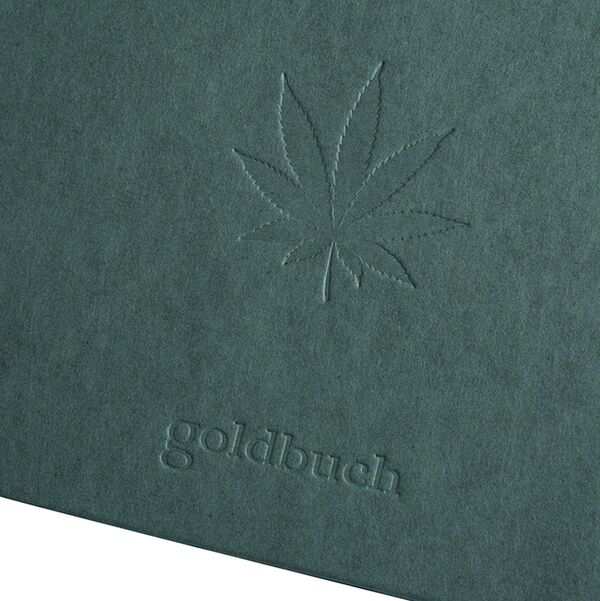 goldbuch Spiralalbum Hanf-Papeterie  24x17 cm Midnight Green