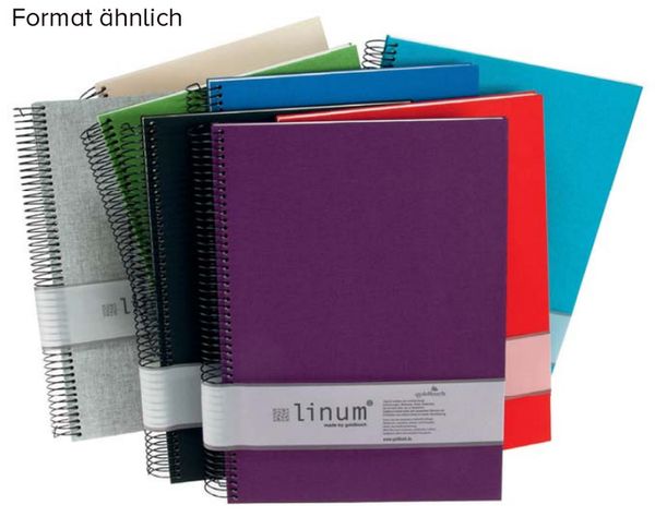 goldbuch Spiralalbum Linum 20x20 40 beige Seiten  grau