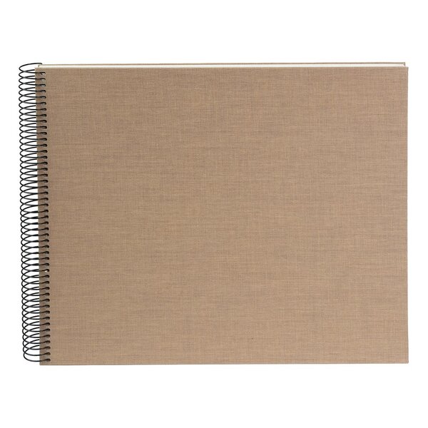 goldbuch Spiralalbum Summertime Cozy 35x30 40 weiße Seiten  maple