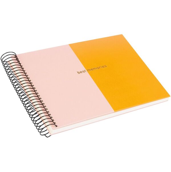 goldbuch Spiralalbum Summertime Trend 2 24x17 40 schwarze Seiten  orange/rose