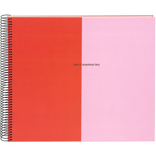 goldbuch Spiralalbum Summertime Trend 2 35x30 40 schwarze Seiten  rot/pink