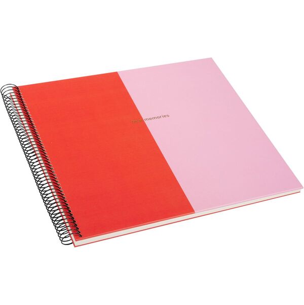 goldbuch Spiralalbum Summertime Trend 2 35x30 40 schwarze Seiten  rot/pink