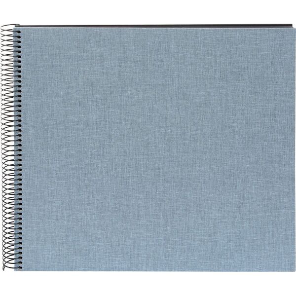 goldbuch Spiralalbum Summertime Trend 2 35x30 40 schwarze Seiten  blau-grau