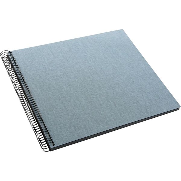 goldbuch Spiralalbum Summertime Trend 2 35x30 40 schwarze Seiten  blau-grau