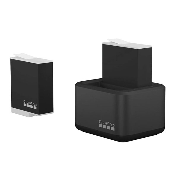GoPro Doppelladegerät + Enduro-Akku für Hero 10/11/12 