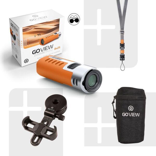 GoView ZOOMR HD Monokular 8x25  Sunset Orange