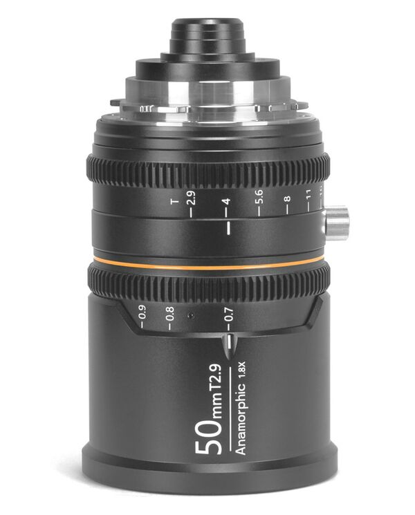 Great Joy 50mm T2.9 1.8x Anamorphic Lens  Canon RF Amber Lens Flare