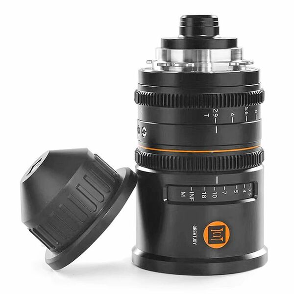 Great Joy 50mm T2.9 1.8x Anamorphic Lens  MFT Amber Lens Flare