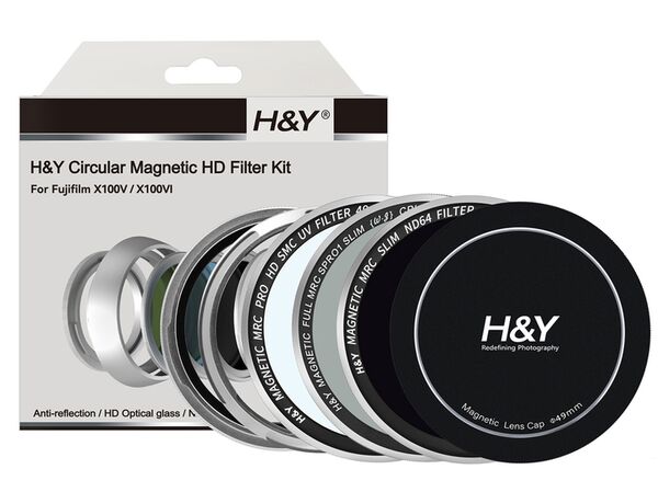 H&Y Fujifilm X100V/X100VI Filter Set  silber