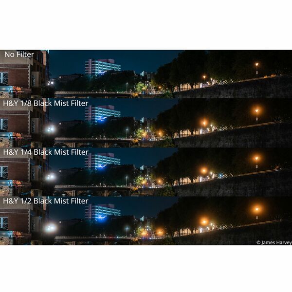 H&Y REVORING 46-62mm Black Mist  1/8