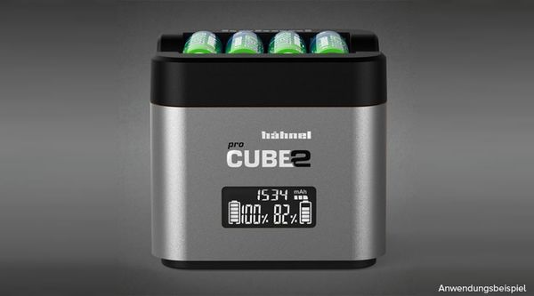 Hähnel proCUBE2 Doppelschacht-Ladegerät  Nikon