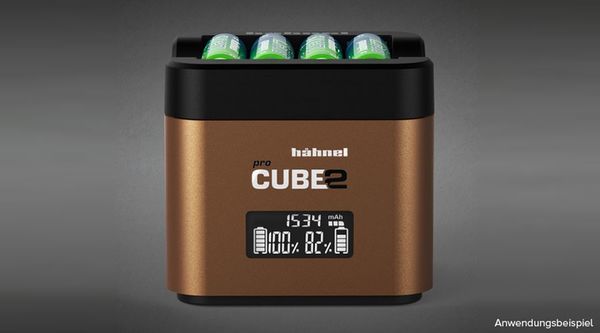Hähnel proCUBE2 Doppelschacht-Ladegerät  Olympus