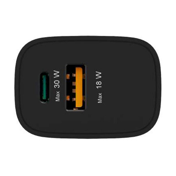 Hama 30W, Schnellladegerät schwarz, USB-A, Power Delivery 