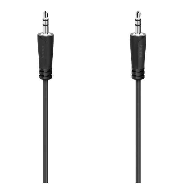 Hama Audio-Kabel, 3,5-mm-Klinken-St. - 3,5-mm-Klinken-St., Stereo, 1,5 m 