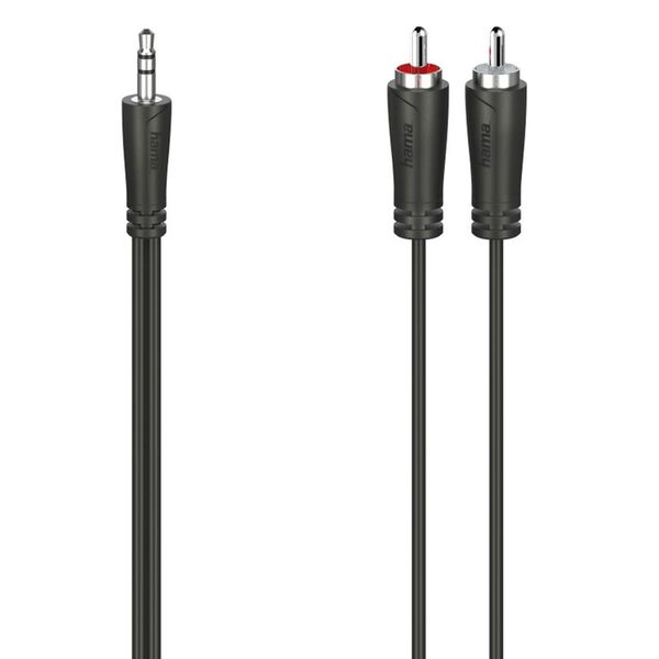 Hama Audio-Kabel, 3,5-mm-Klinken-Stecker - 2 Cinch-Stecker, Stereo  1,5m