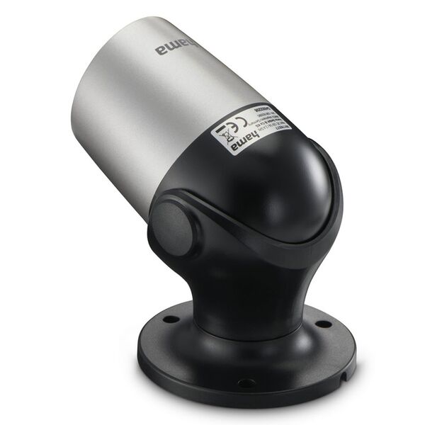 Hama Überwachungskamera, WLAN-Kamera außen, Aufzeichnung, Nachtsicht, 1080p  schwarz - silber