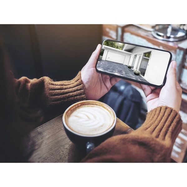 Hama Überwachungskamera, WLAN-Kamera außen, Aufzeichnung, Nachtsicht, 1080p  schwarz - silber