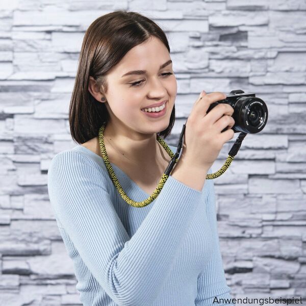 Hama Braid 120 Kameragurt  schwarz-gelb