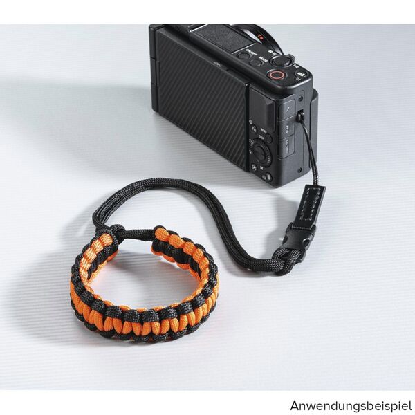Hama Braid 20 Handschlaufe  black-orange