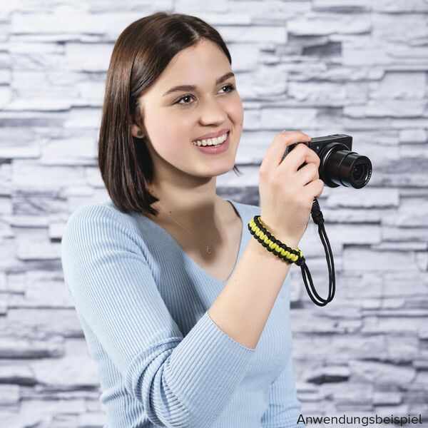 Hama Braid 20 Handschlaufe  schwarz-gelb