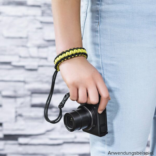 Hama Braid 20 Handschlaufe  schwarz-gelb