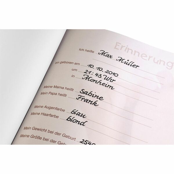 Hama Buch-Album Baby Feel, 29x32 cm, 60 weiße Seiten, 2-seitiger Textvorspann 