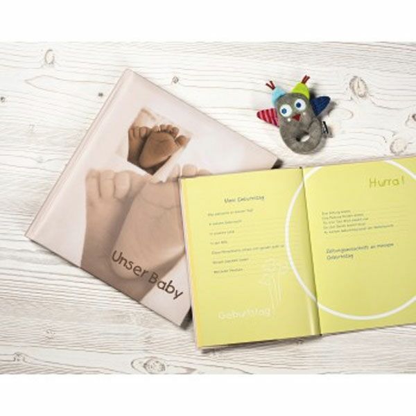 Hama Buch-Album Baby Feel, 29x32 cm, 60 weiße Seiten, 2-seitiger Textvorspann 