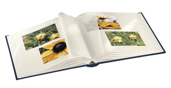 Hama Buch-Album Fine Art, 29 x 32 cm, 50 weiße Seiten  blau