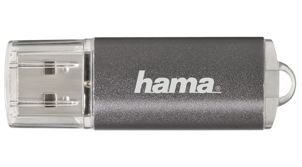 Hama FlashPen Laeta, USB 2.0, 10 MB/s  16 GB grau