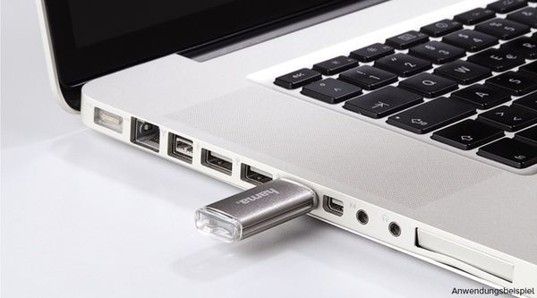 Hama FlashPen Laeta, USB 2.0, 10 MB/s  16 GB grau