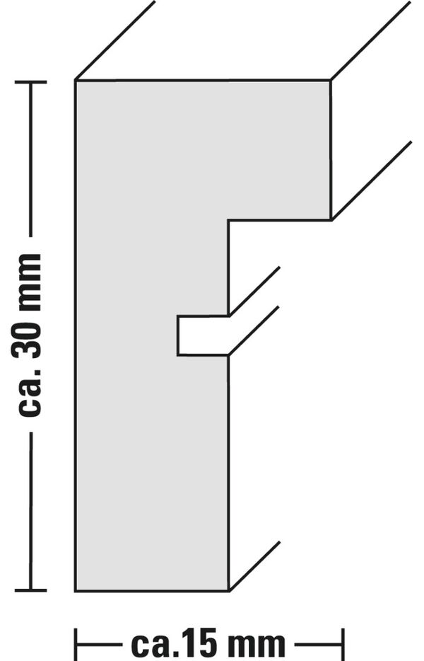 Hama Holzrahmen Kopenhagen  15 x 20 cm schwarz