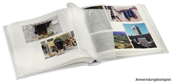 Hama Jumbo-Album La Fleur, 30x30 cm, 100 weiße Seiten  schwarz