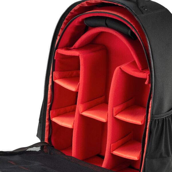 Hama Kamera-Trolley Ohio, 200, stabiler Fotokoffer für Handgepäck  schwarz/rot