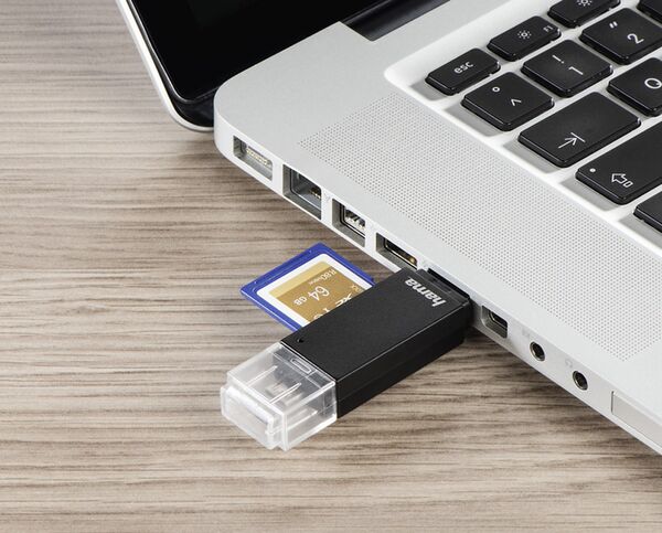 Hama Kartenleser SD/microSD Basic  schwarz