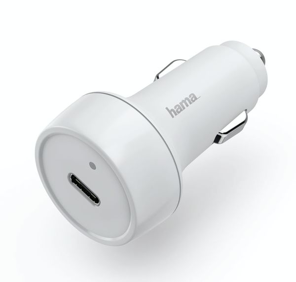Hama Kfz-Ladegerät USB-C, Power Delivery, 18 Watt  weiß