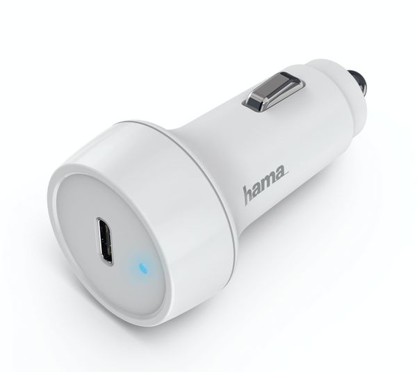 Hama Kfz-Ladegerät USB-C, Power Delivery, 18 Watt  weiß