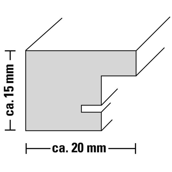 Hama Kunststoffrahmen Paris, 20 x 30 cm  Stahl
