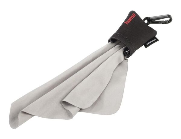 Hama Mikrofaser-Reinigungstuch Pocket  Schwarz