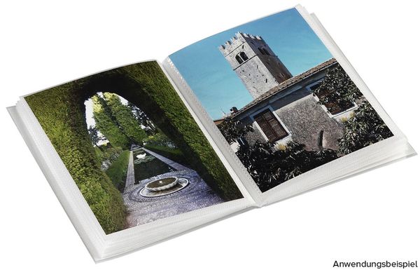 Hama Mini-Einsteck-Album La Fleur, für 40 Fotos im Format 10x15 cm, Weiß 