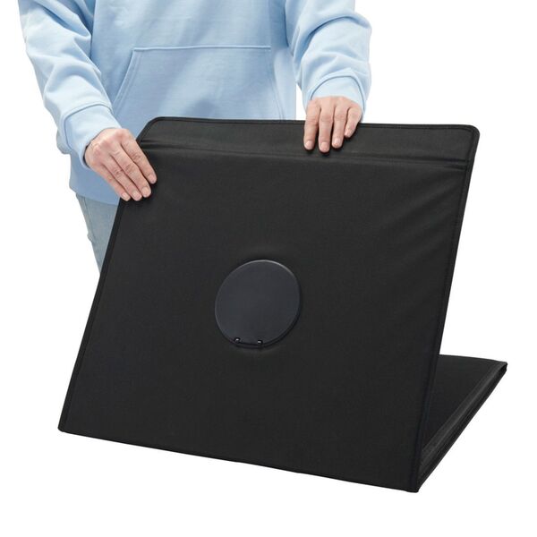 Hama Mobiles Mini-Fotostudio ToGo, faltbare Fotobox mit LED-Ringlicht, 50x50cm 