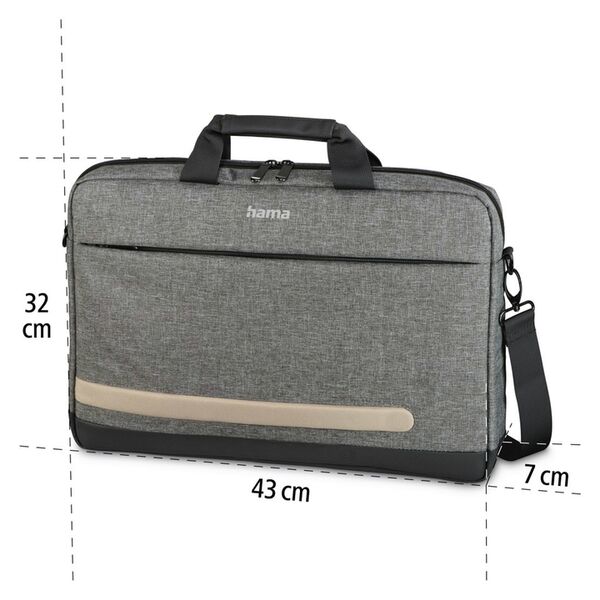 Hama Notebook-Tasche Terra, bis 40 cm (15,6)  grau