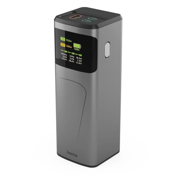 Hama Power Pack High Power,  2x USB-C, USB-A, Schnellladen  150 W, 24000mAh