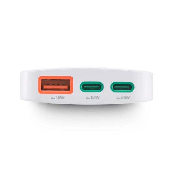 Hama Schnellladegerät, 2x USB-C, 1x USB-A, flaches Mini-Ladegerät, PD, 65 W, WS 