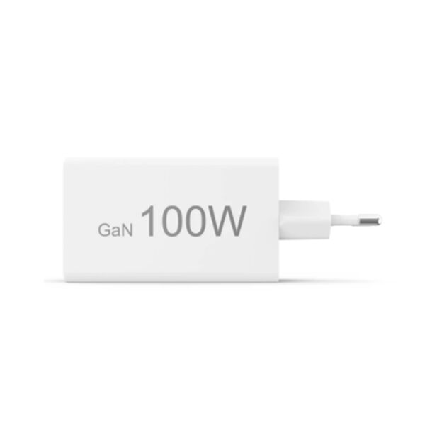 Hama Schnellladegerät, GaN, 2x USB-C, 1x USB-A, Mini-Ladegerät, PD  100 Watt weiß