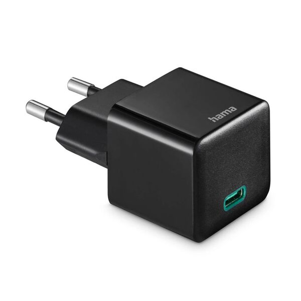 Hama Schnellladegerät, USB-C, PD/Qualcomm®, Mini-Ladegerät, 25 W  schwarz