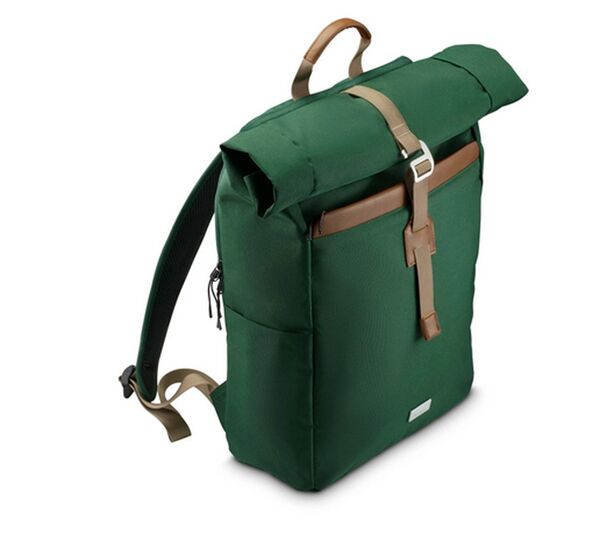 Hama Silvan Laptop-Rucksack grün bis 41cm (16,2 ) Rolltop, nachhaltig 