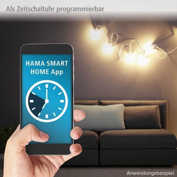 Hama Smarte WLAN-Steckdosenleiste 4-fach, einzeln schaltbar, Überlastsch., 4xUSB 