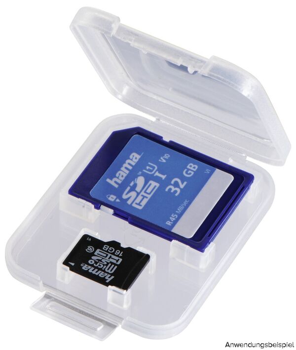 Hama Speicherkarten-Box DuoCase, Transparent 
